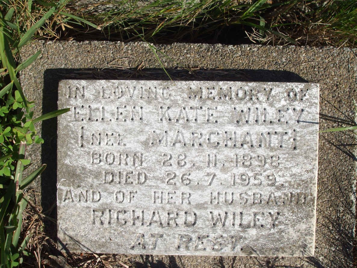 WILEY Richard &amp; Ellen Kate MARCHANT 1898-1959