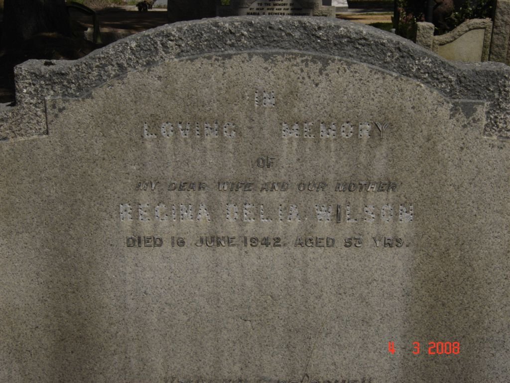 WILSON Regina Delia -1942