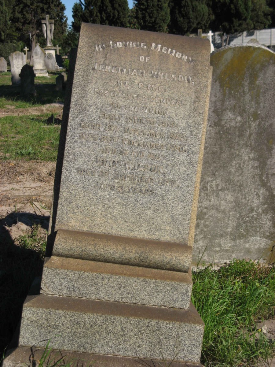 WILSON Jeremiah 1859-1930 :: WILSON John -1898