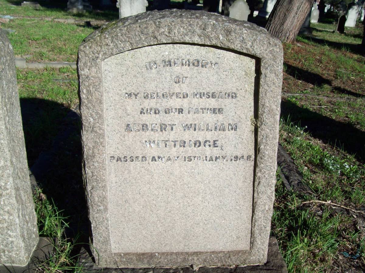 WITTRIDGE Albert William -1948