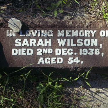 WILSON Sarah  -1936 