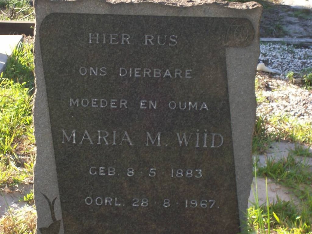 WÏÏD Maria M. 1883-1967