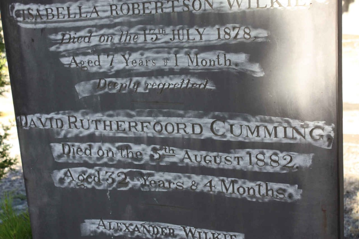 CUMMING David Rutherfoord -1882