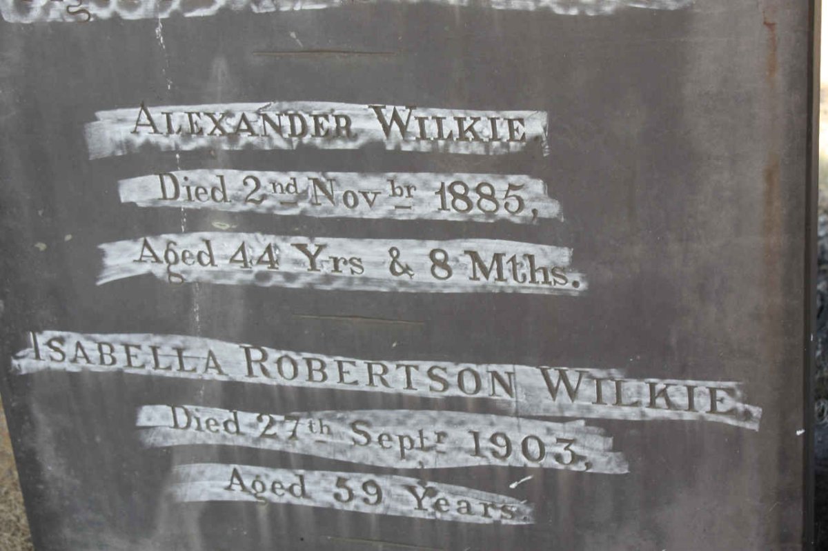 WILKIE Alexander -1885 :: WILKIE Isabella Robertson -1903