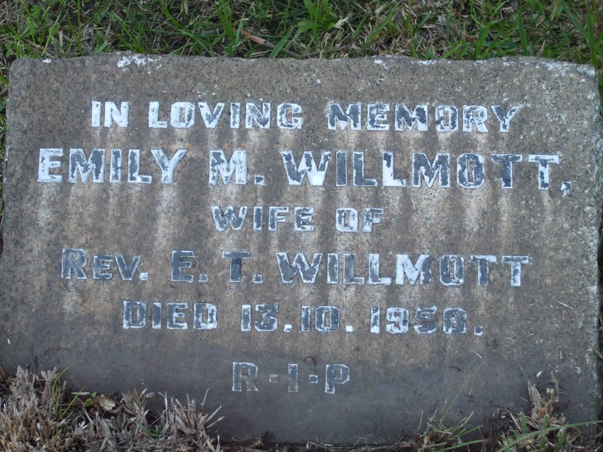 WILLMOTT Emily M. -1958