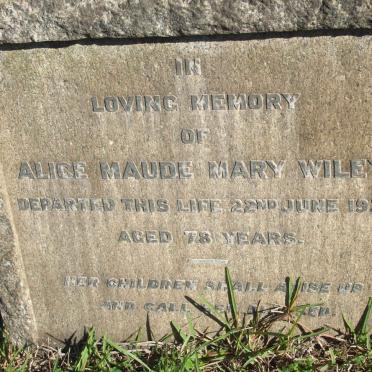 WILEY Alice Maud Mary -1934 