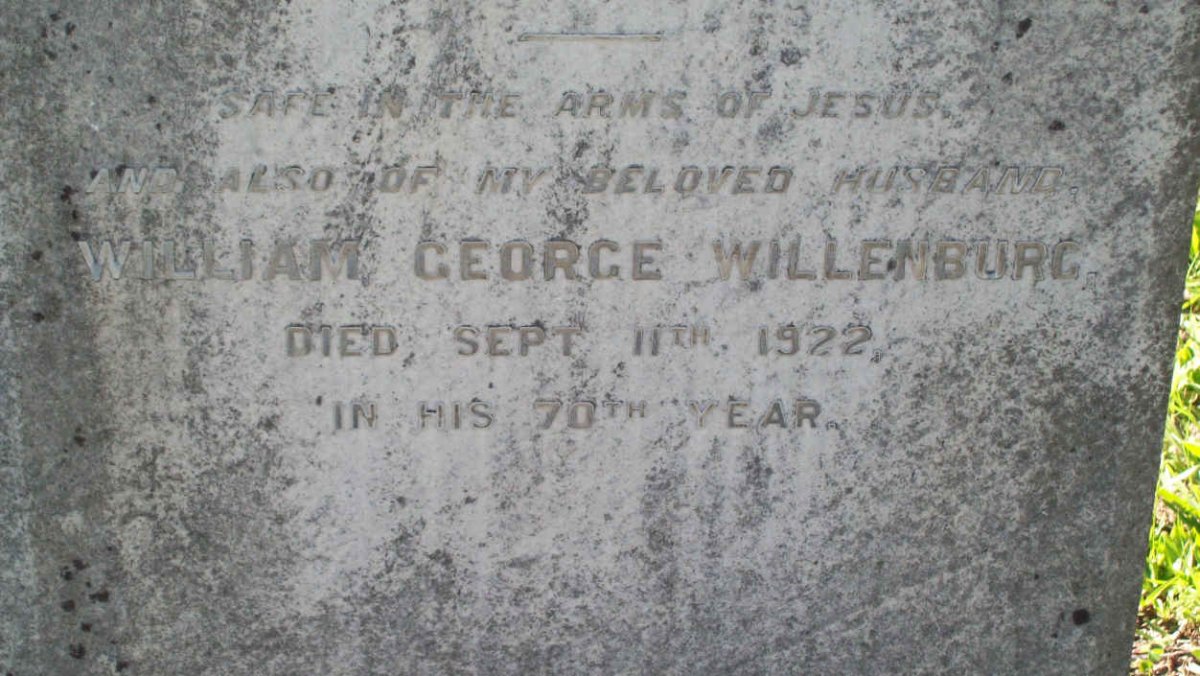 WILLENBURG William George   -1922 