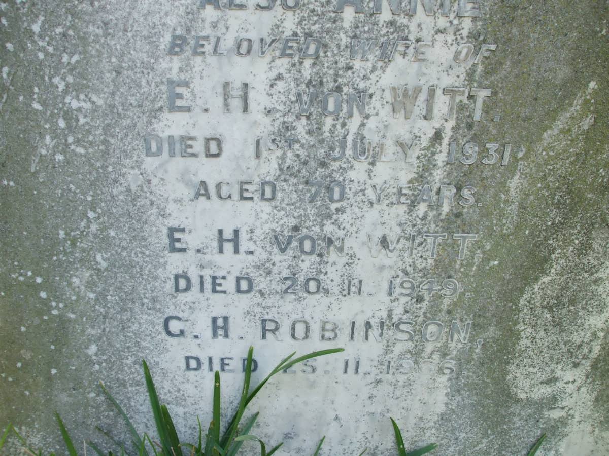 WITT, de :: ROBINSON