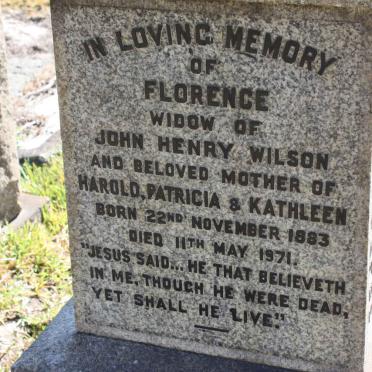 WILSON Florence 1883-1971
