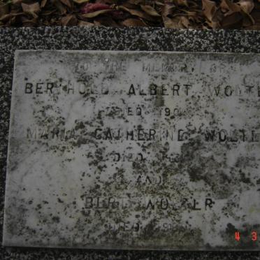 WOLTER Berthold Albert -1905 :: WOLTER Maria Catherine -1931 :: WOLTER Bert -1969