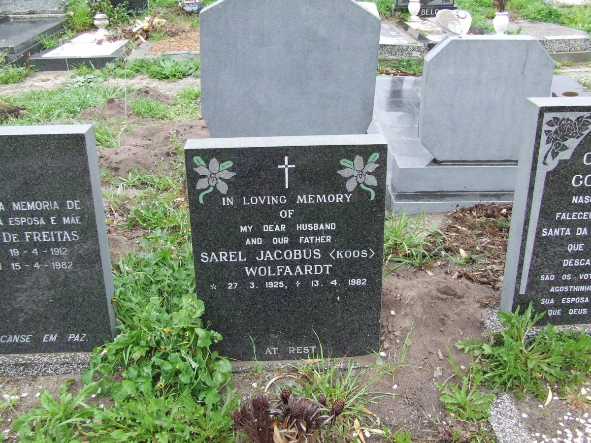WOLFAARDT Sarel Jacobus 1925-1982