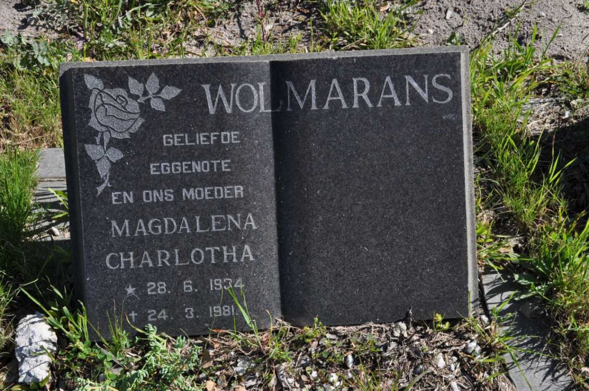 WOLMARANS Magdalena Charlotha 1934-1981