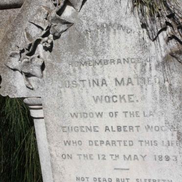 WOCKE Justina Matilda -1893