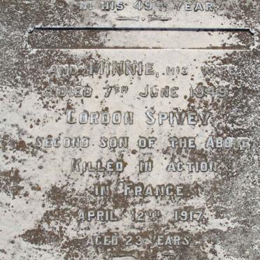 WOODHEAD Minnie -1949 :: WOODHEAD Gordon Spivey -1917