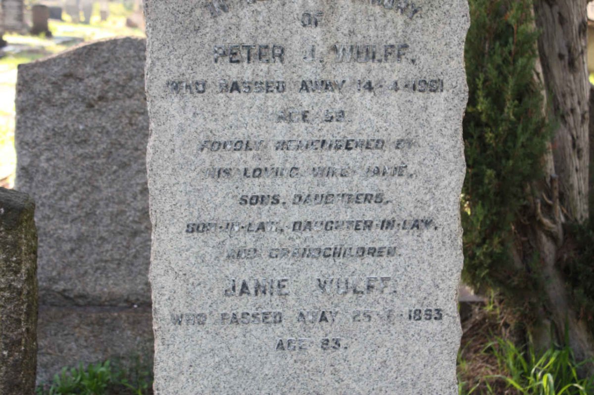 WULFF Peter J. -1951 :: WULFF Janie -1893