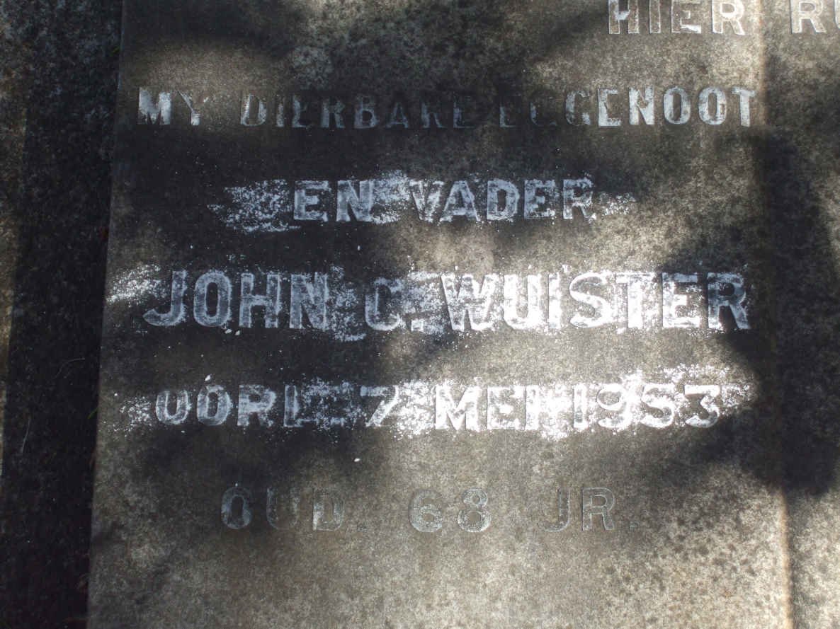 WUISTER John C. -1953
