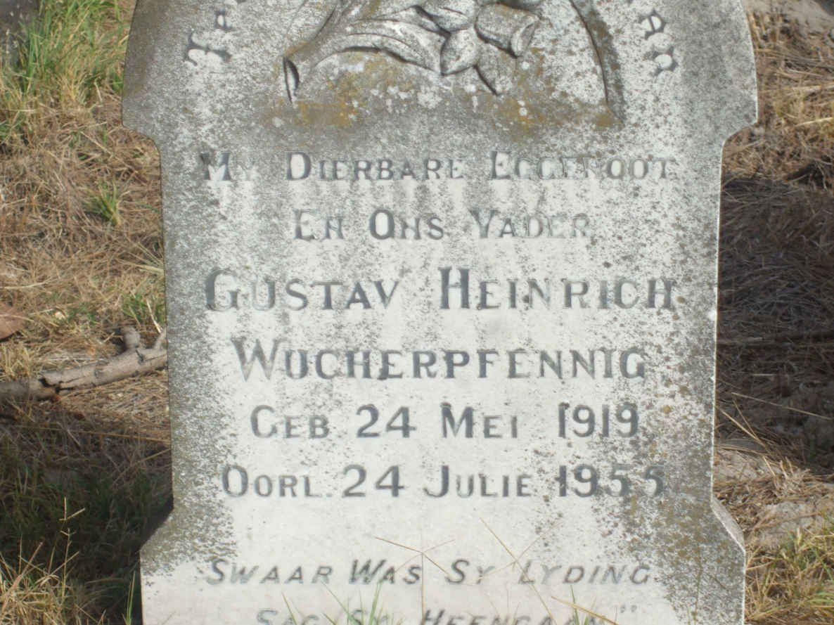 WUCHERPFENNIG Gustav Heinrich 1919-1955