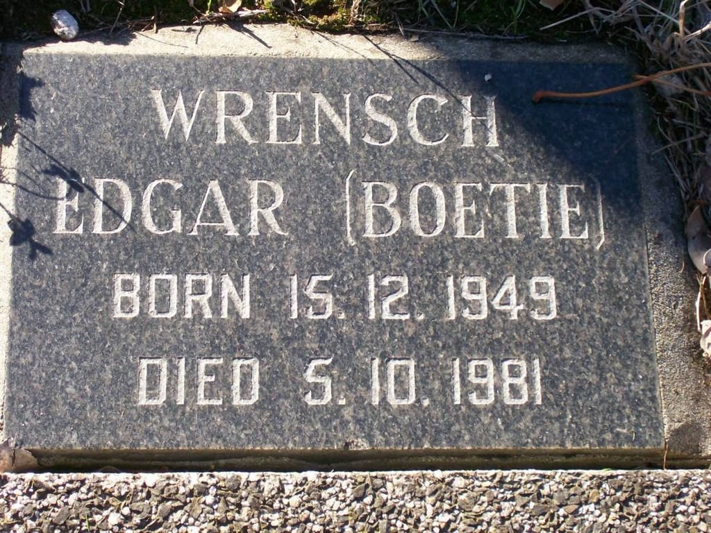 WRENSCH Edgar 1949-1981