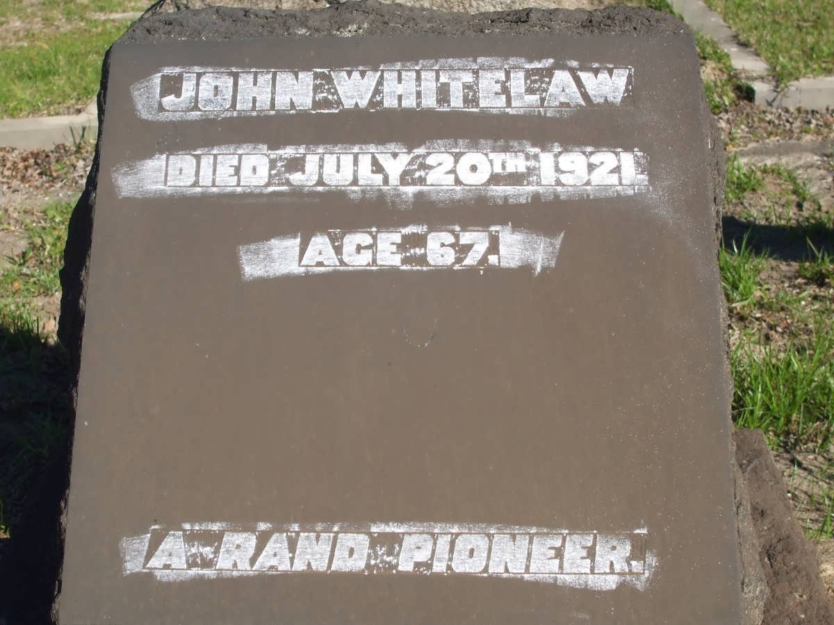 WHITELAW John -1921