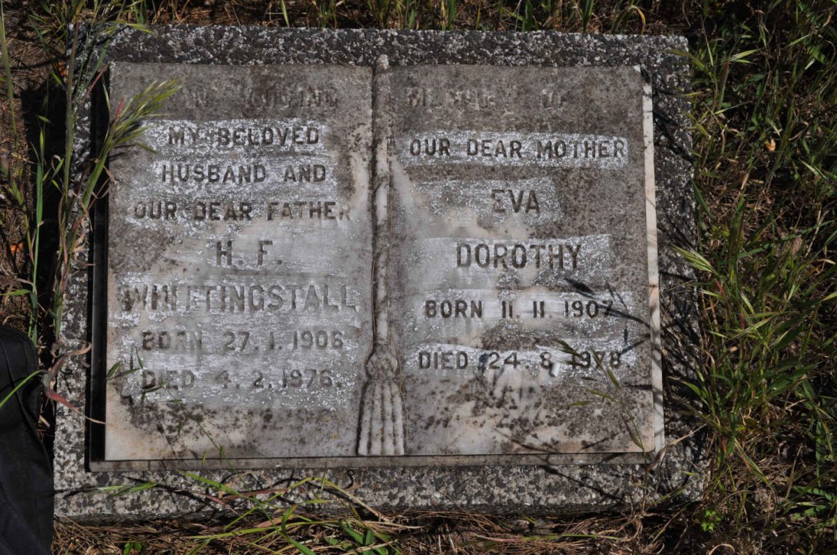 WHITTINGSTALL H.F. 1906-1976 &amp; Eva Dorothy 1907-1978