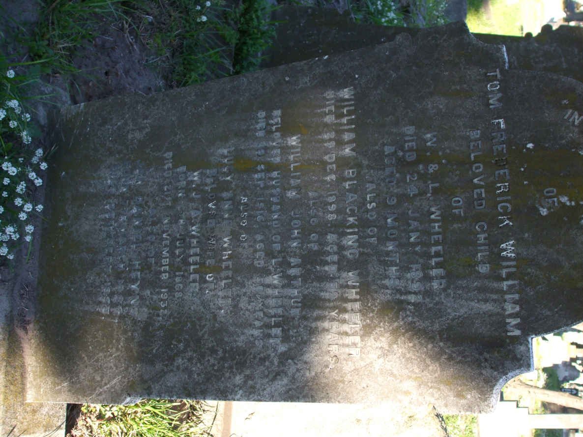 WHEELER Tom Frederick -1892 :: WHEELER William Blacking -1898