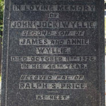 WYLLIE John -1926