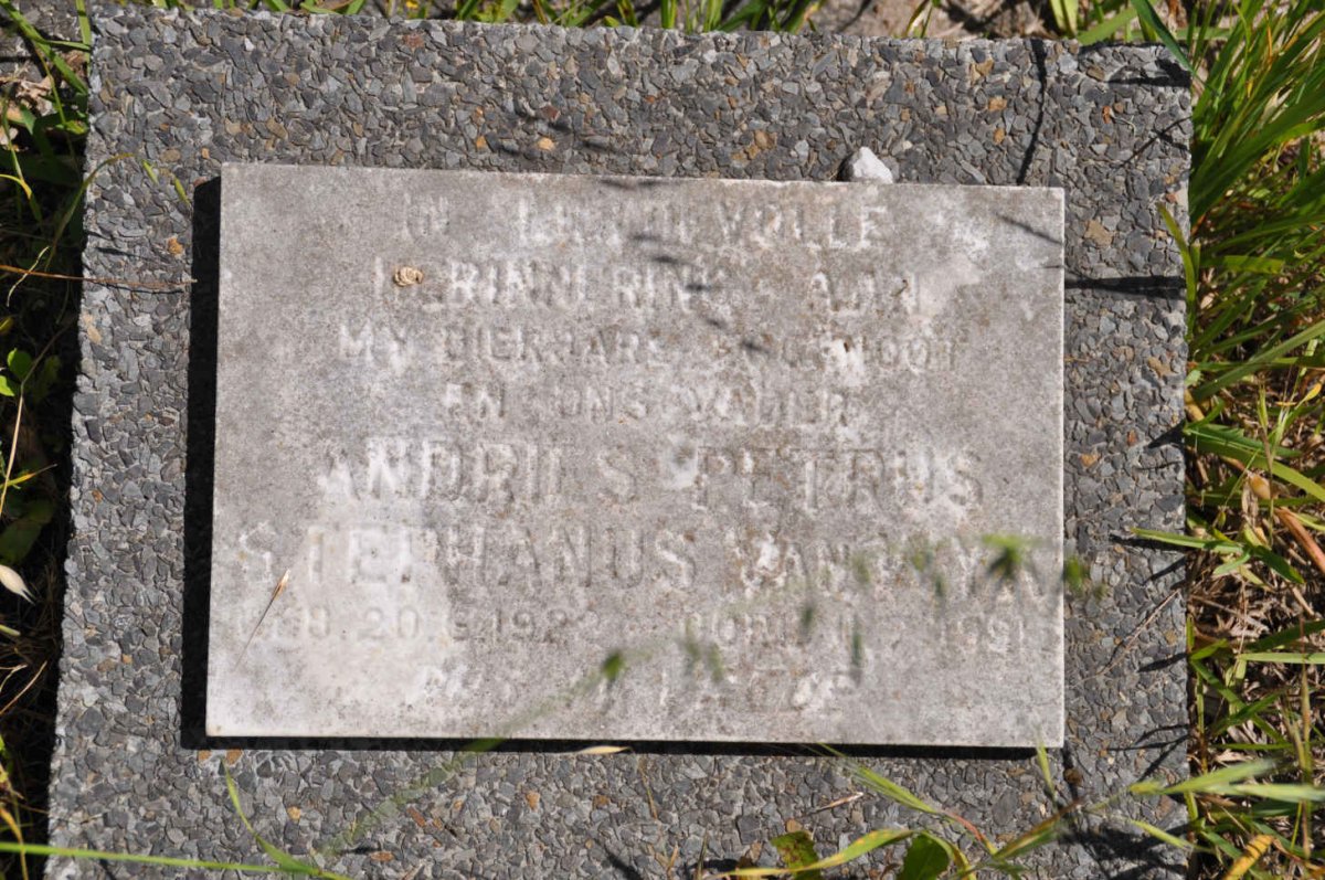 WYK Andries Petrus Stephanus, van 1922-1991