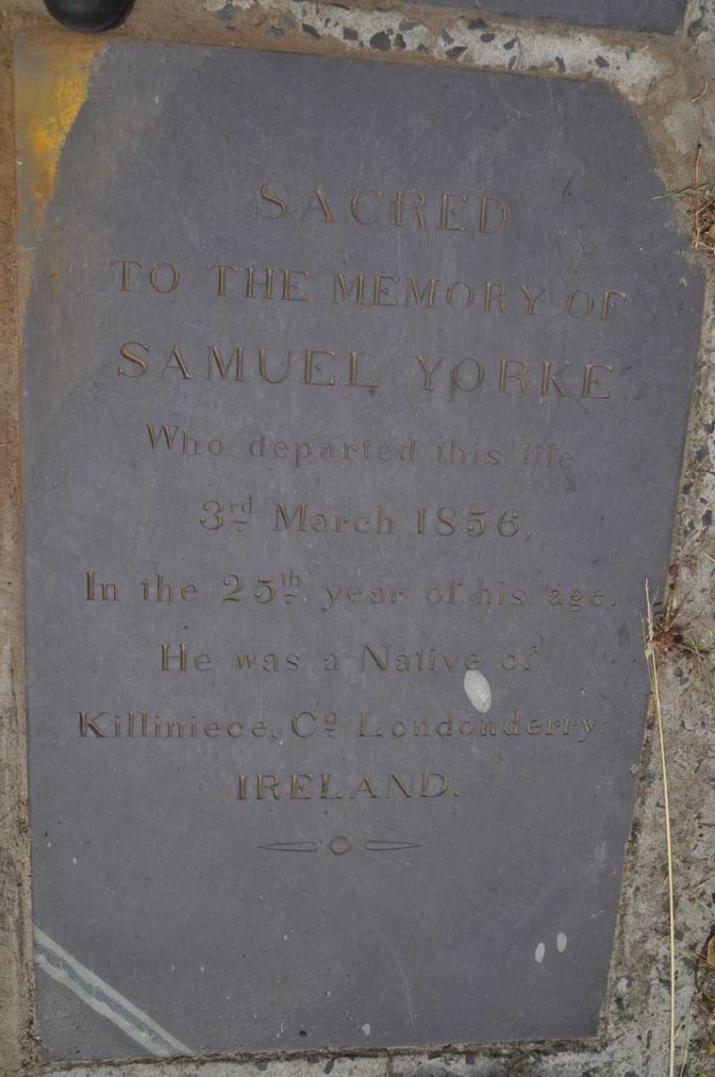 YORKE Samuel -1856