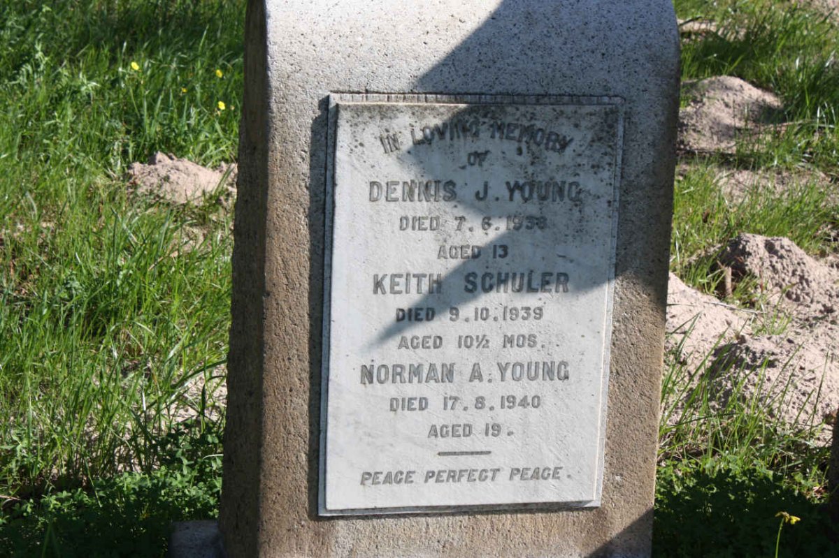 YOUNG Dennis J. 1938 :: SCHULER Keith -1939 :: YOUNG Norman A. -1940