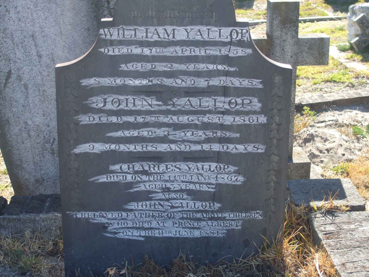 YALLOP John -1881 :: YALLOP William -1858 :: YALLOP John -1861 :: YALLOP Charles