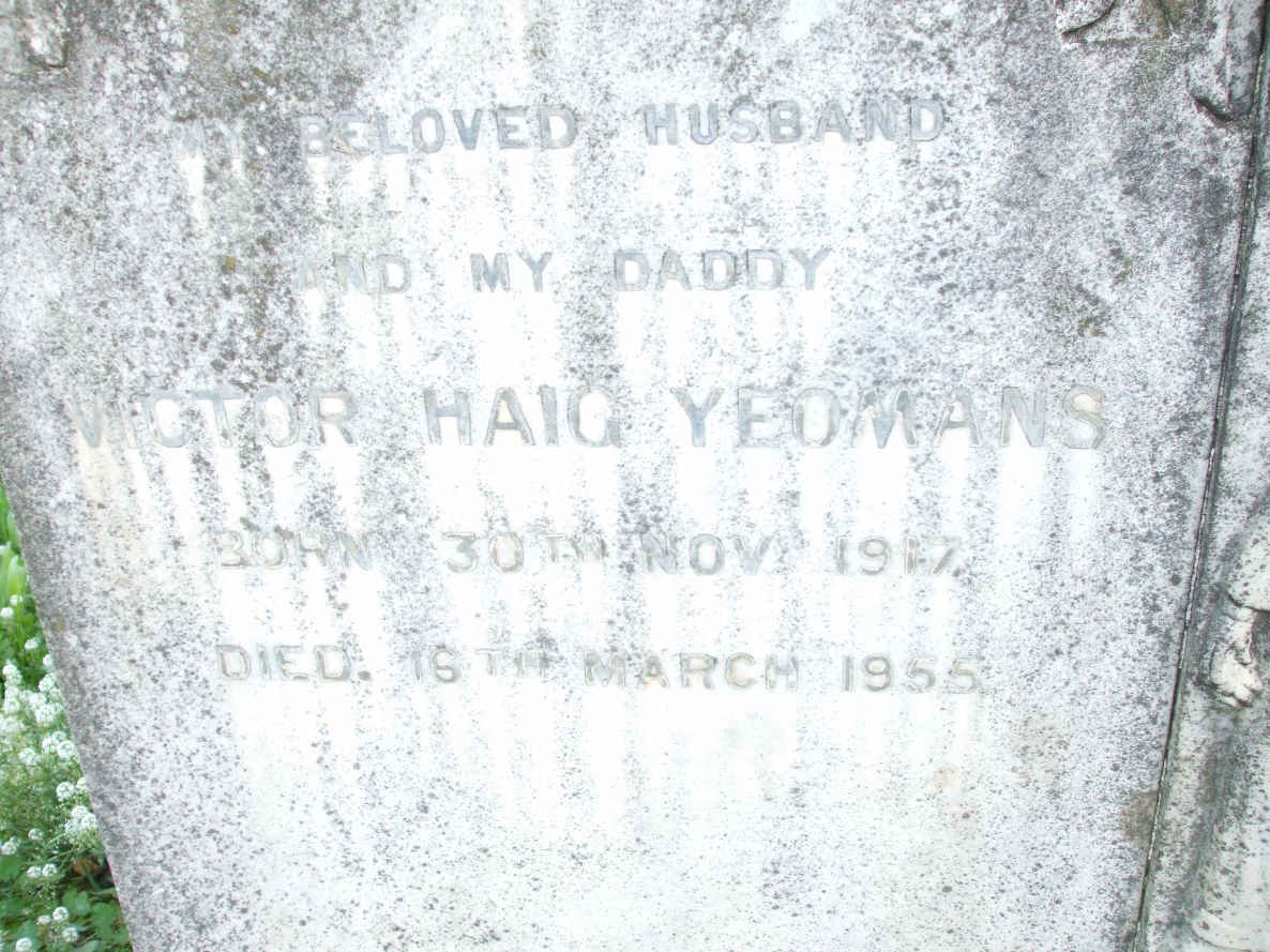 YEOMANS Victor Haig 1917-1955
