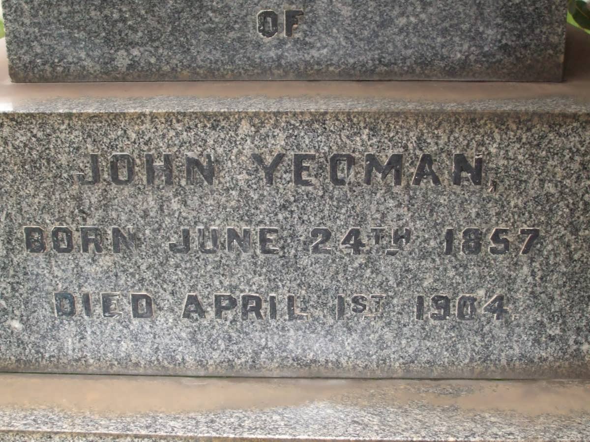 YEOMAN John 1857-1904