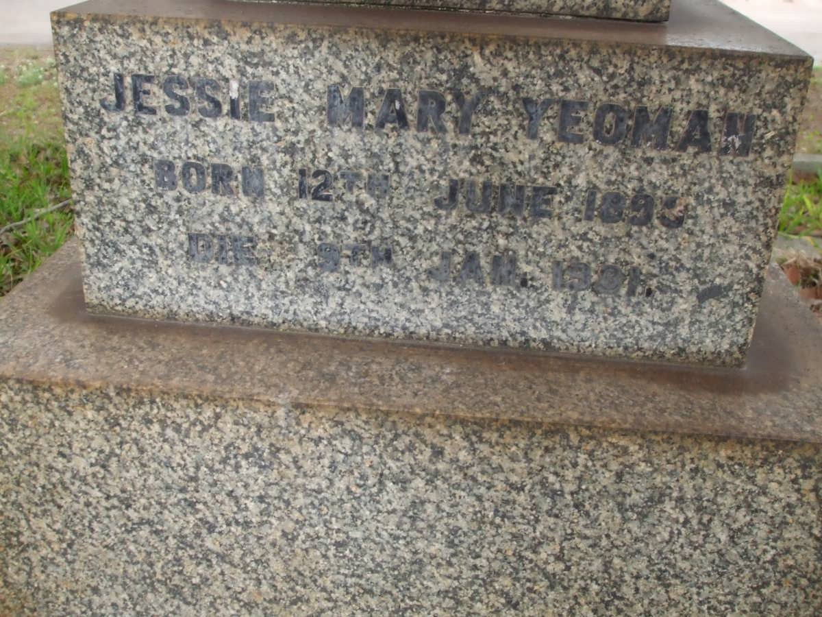 YEOMAN Jessie Mary 1895-1931