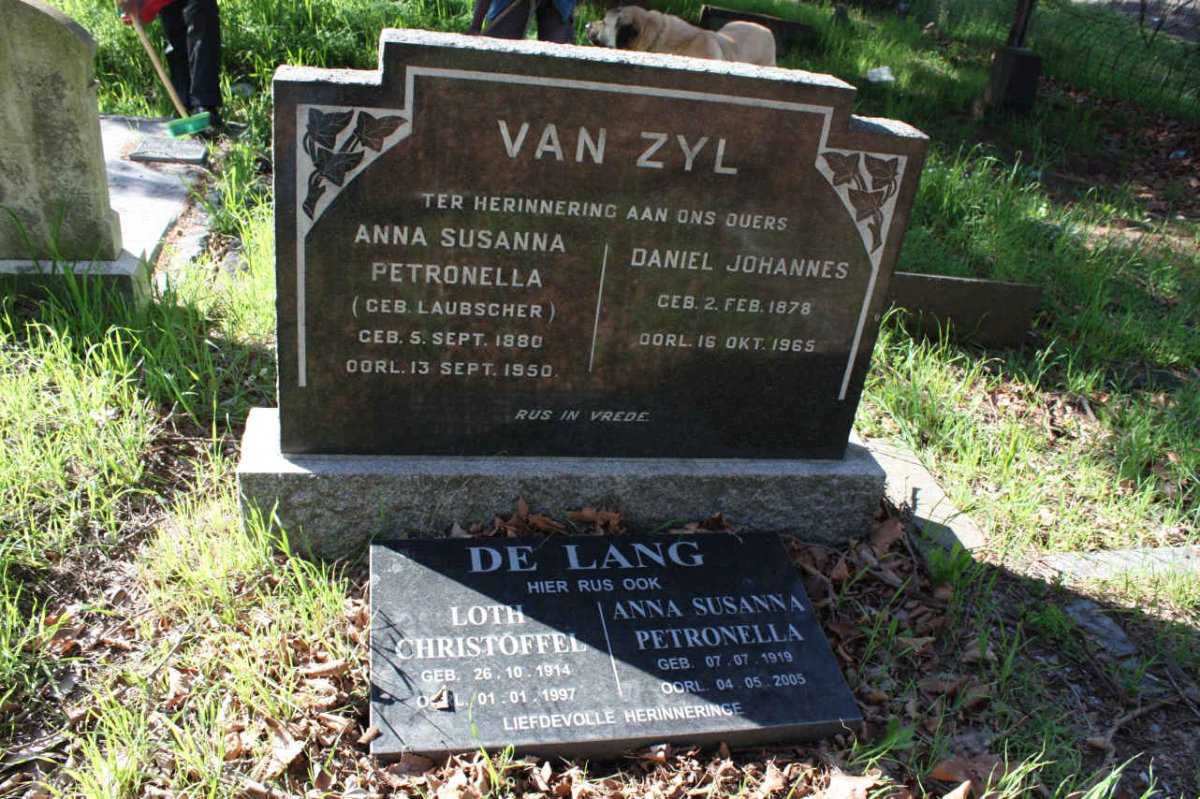 ZYL, van :: LAUBSCHER :: DE LANG