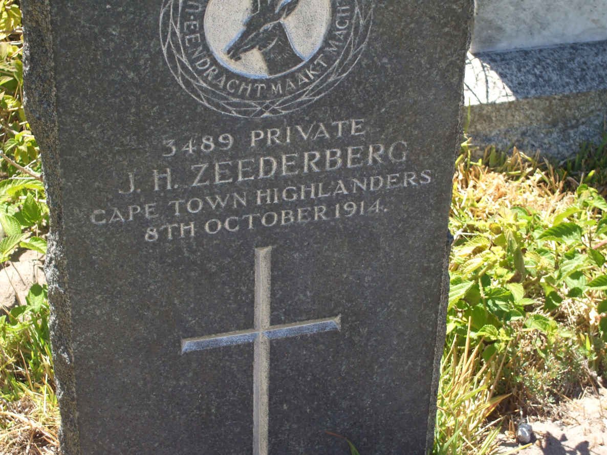 ZEEDERBERG J.H. -1914