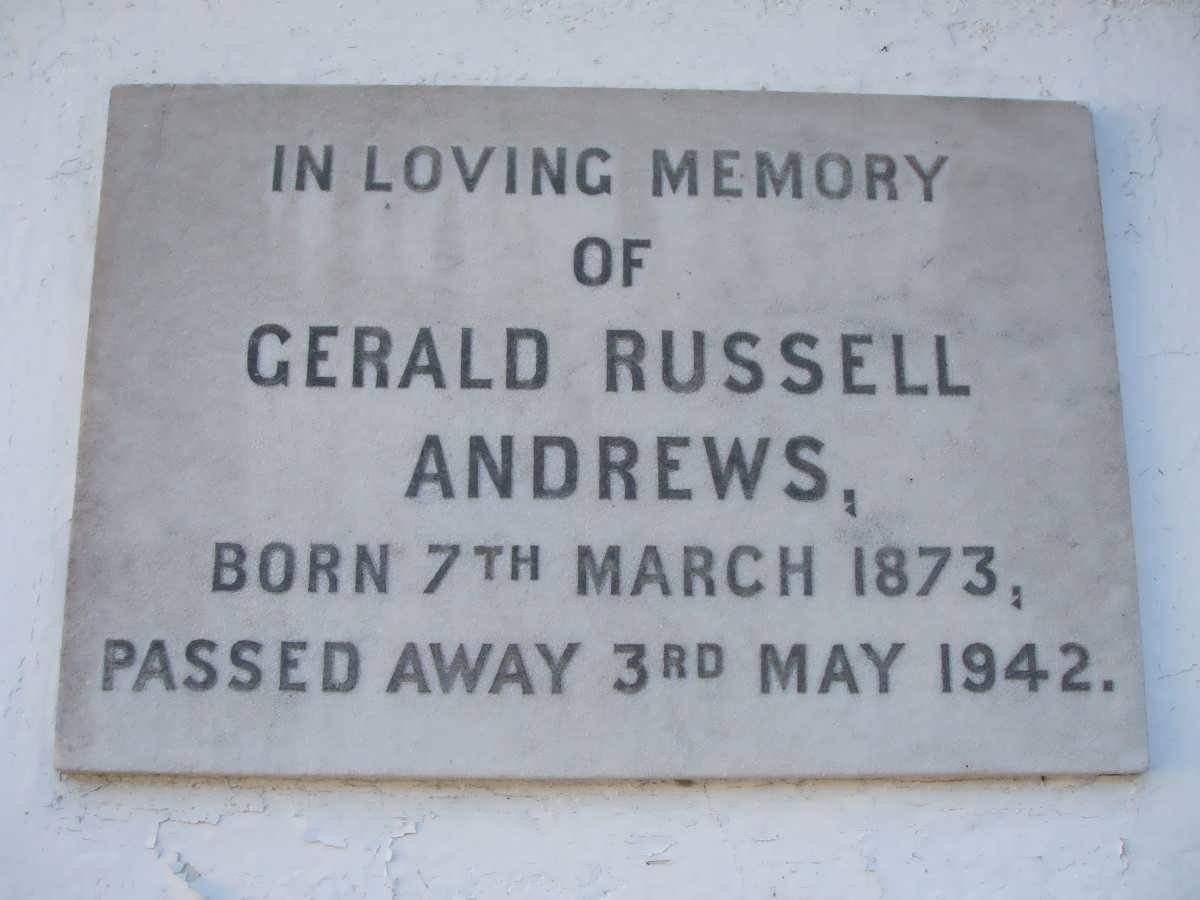 ANDREWS Gerald Russell 1873-1942