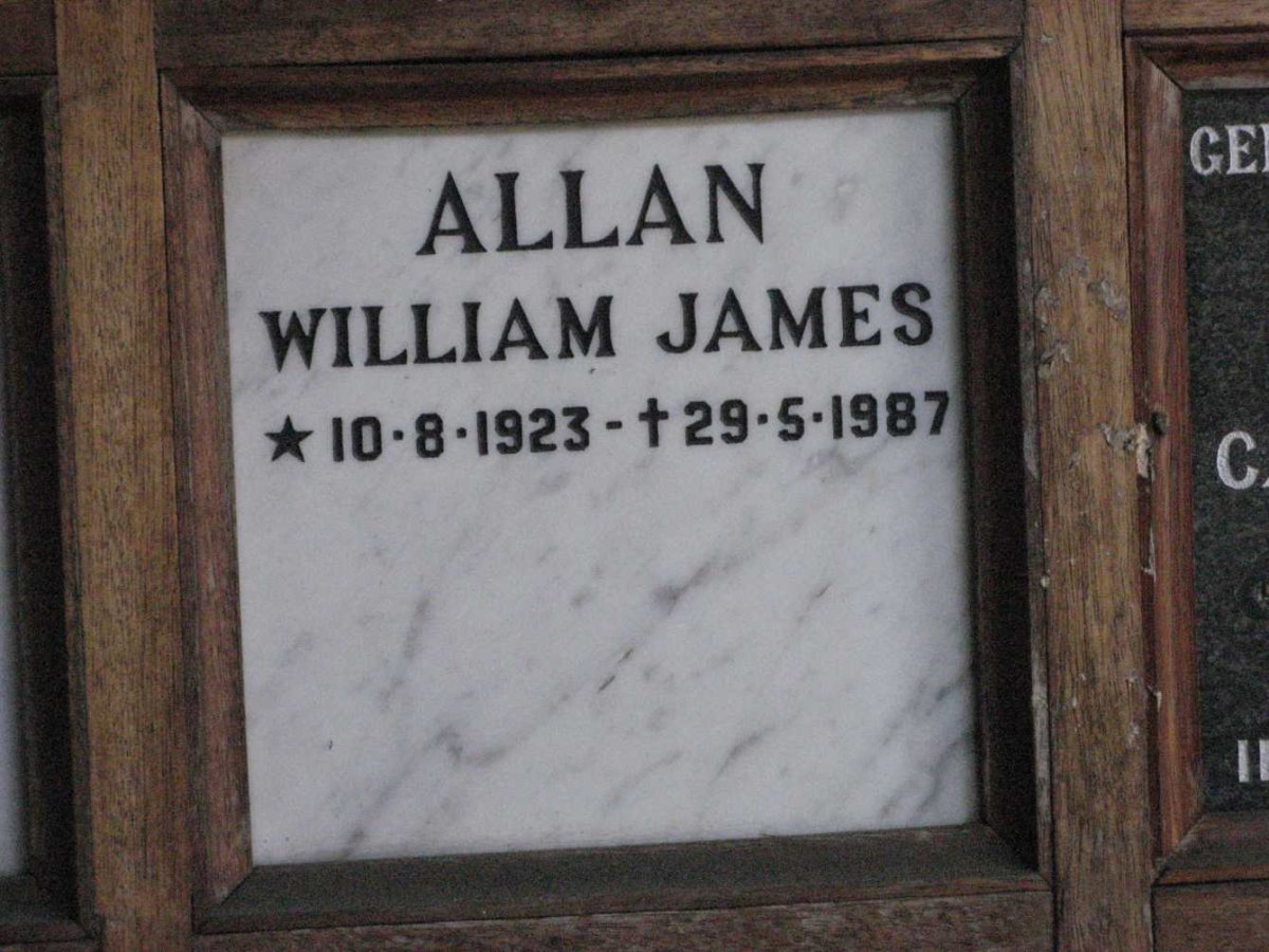 ALLAN William James 1923-1987