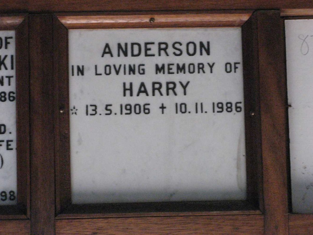 ANDERSON Harry 1906-1986