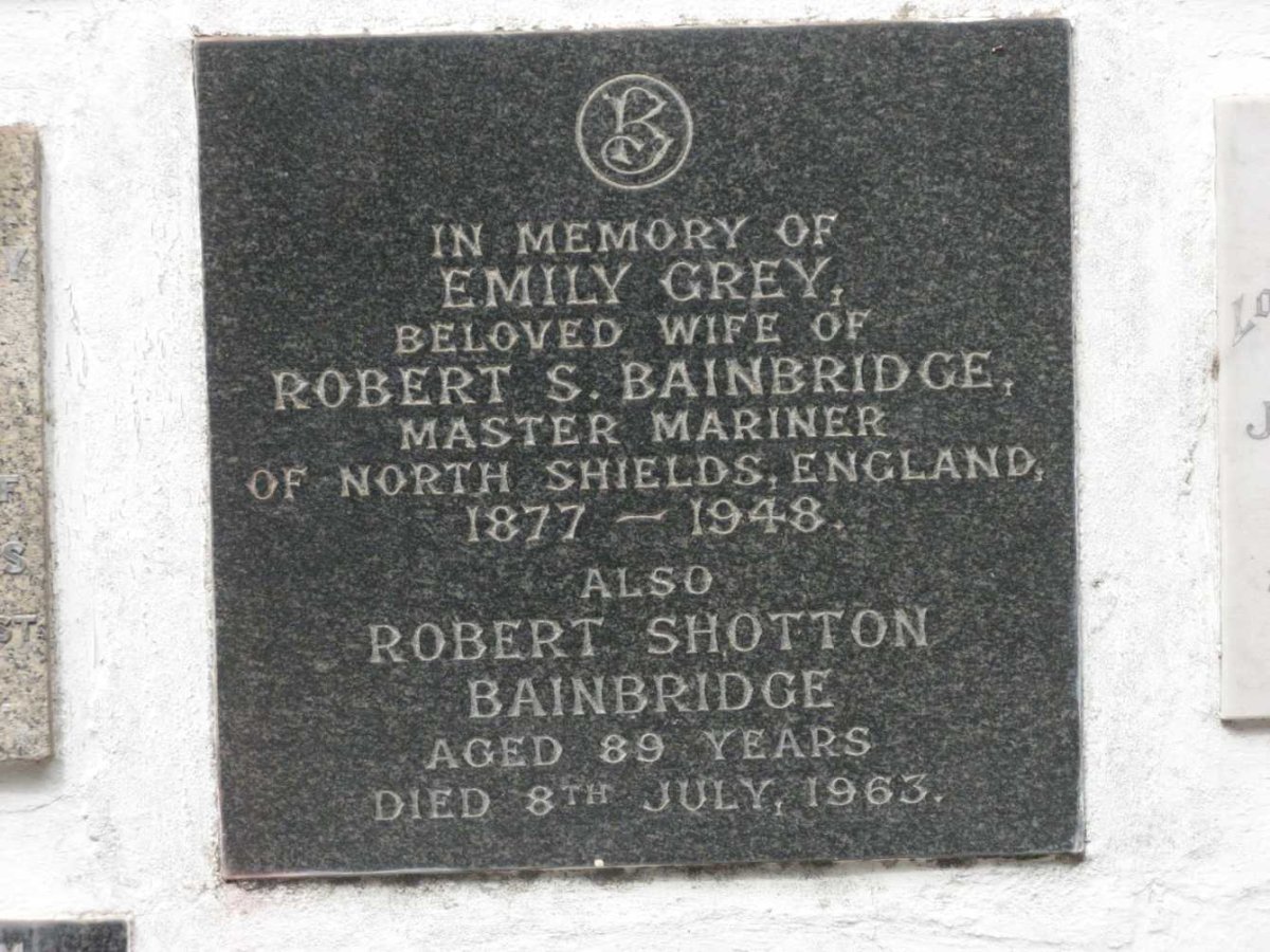 BAINBRIDGE Robert Shotton -1963 &amp; Emily GREY 1877-1948
