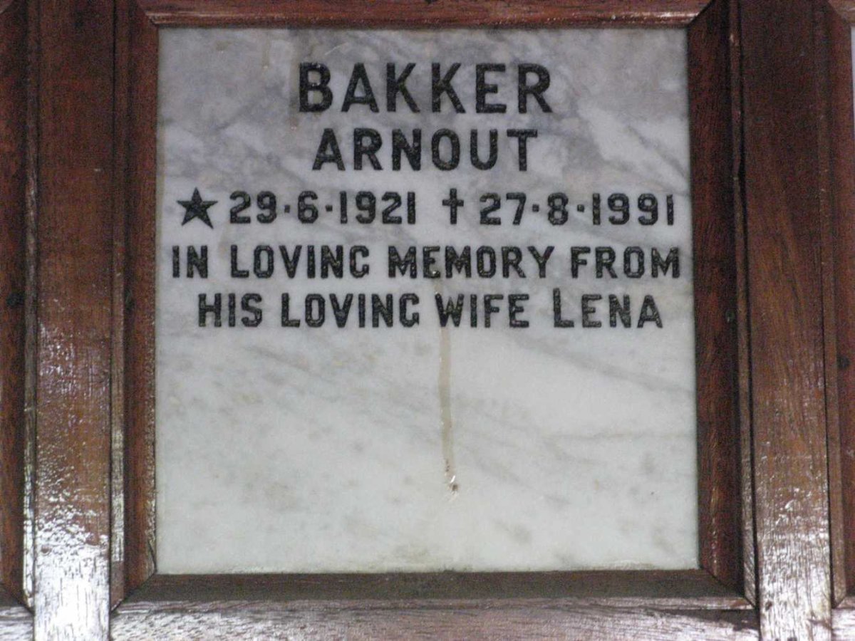 BAKKER Arnout 1921-1991