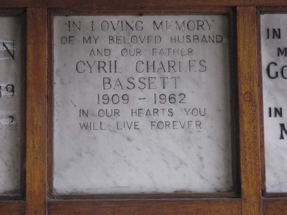 BASSETT Cyril Charles 1909-1962