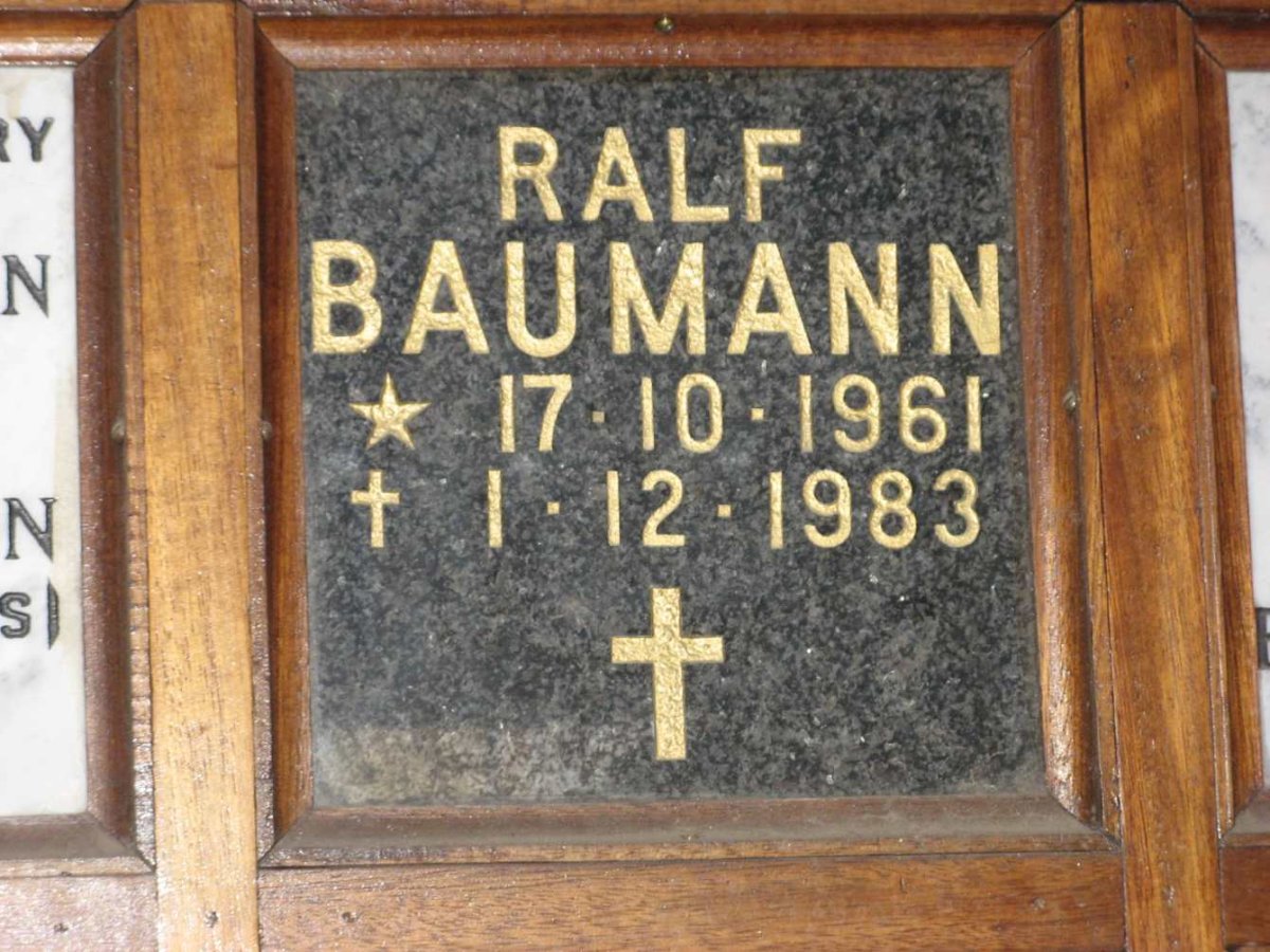 BAUMANN Ralf 1961-1983