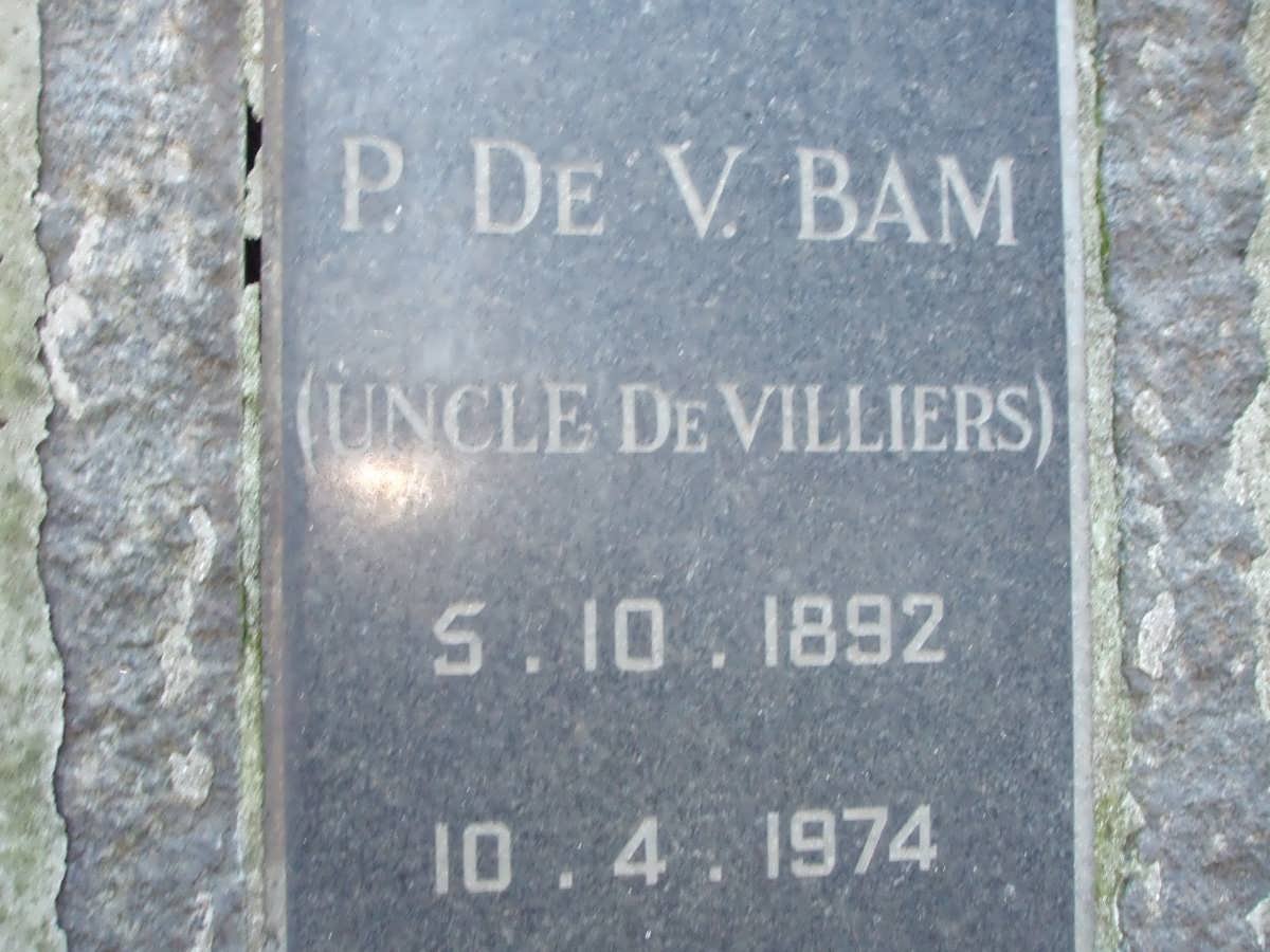 BAM P. de V. 1892-1974