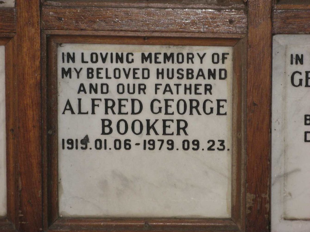 BOOKER Alfred George 1919-1979