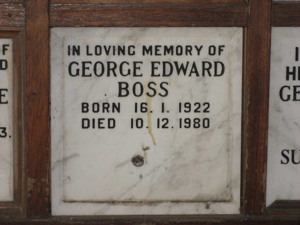 BOSS George Edward 1922-1980