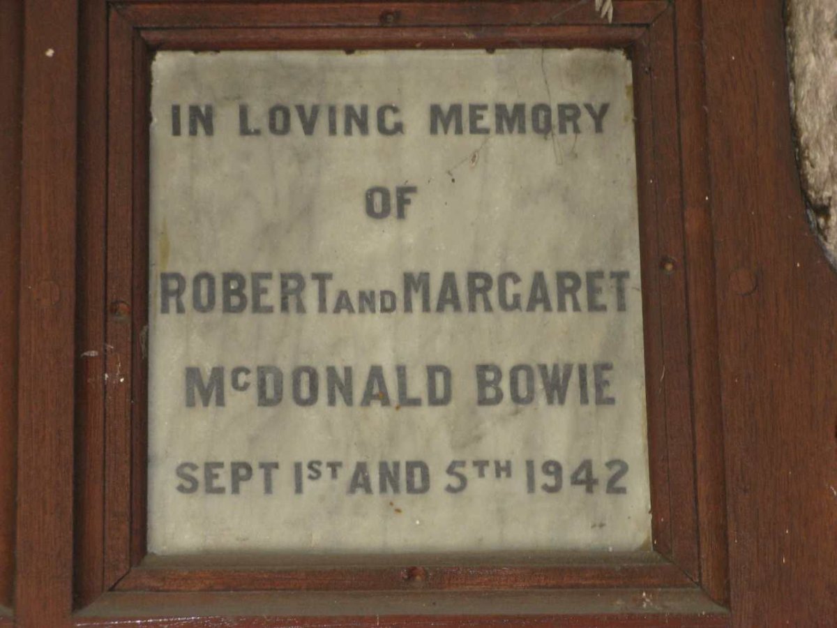 BOWIE Robert, McDONALD -1942 &amp; Margaret -1942