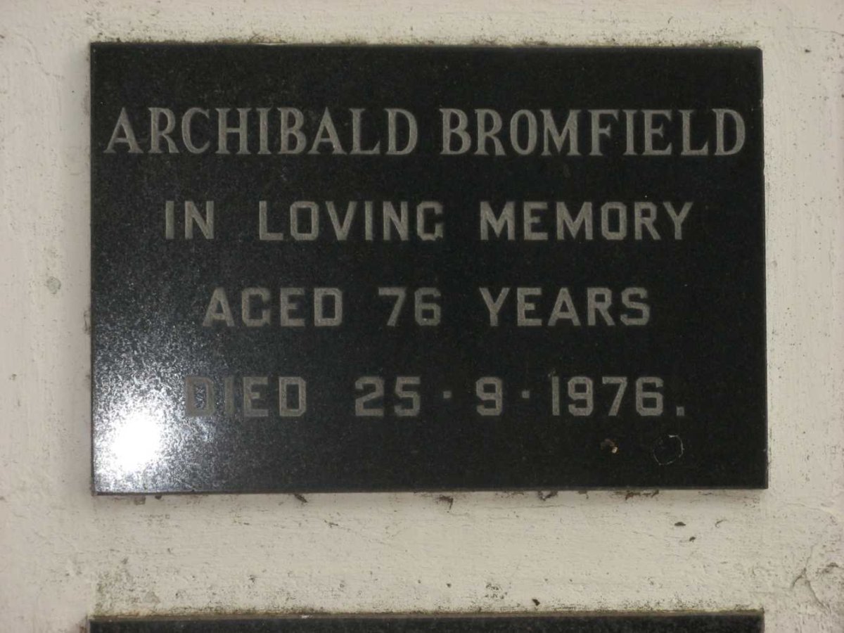 BROMFIELD Archibald -1976