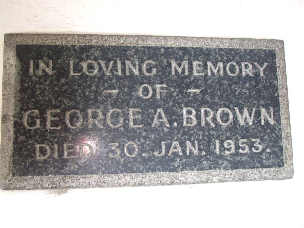BROWN George A. -1953