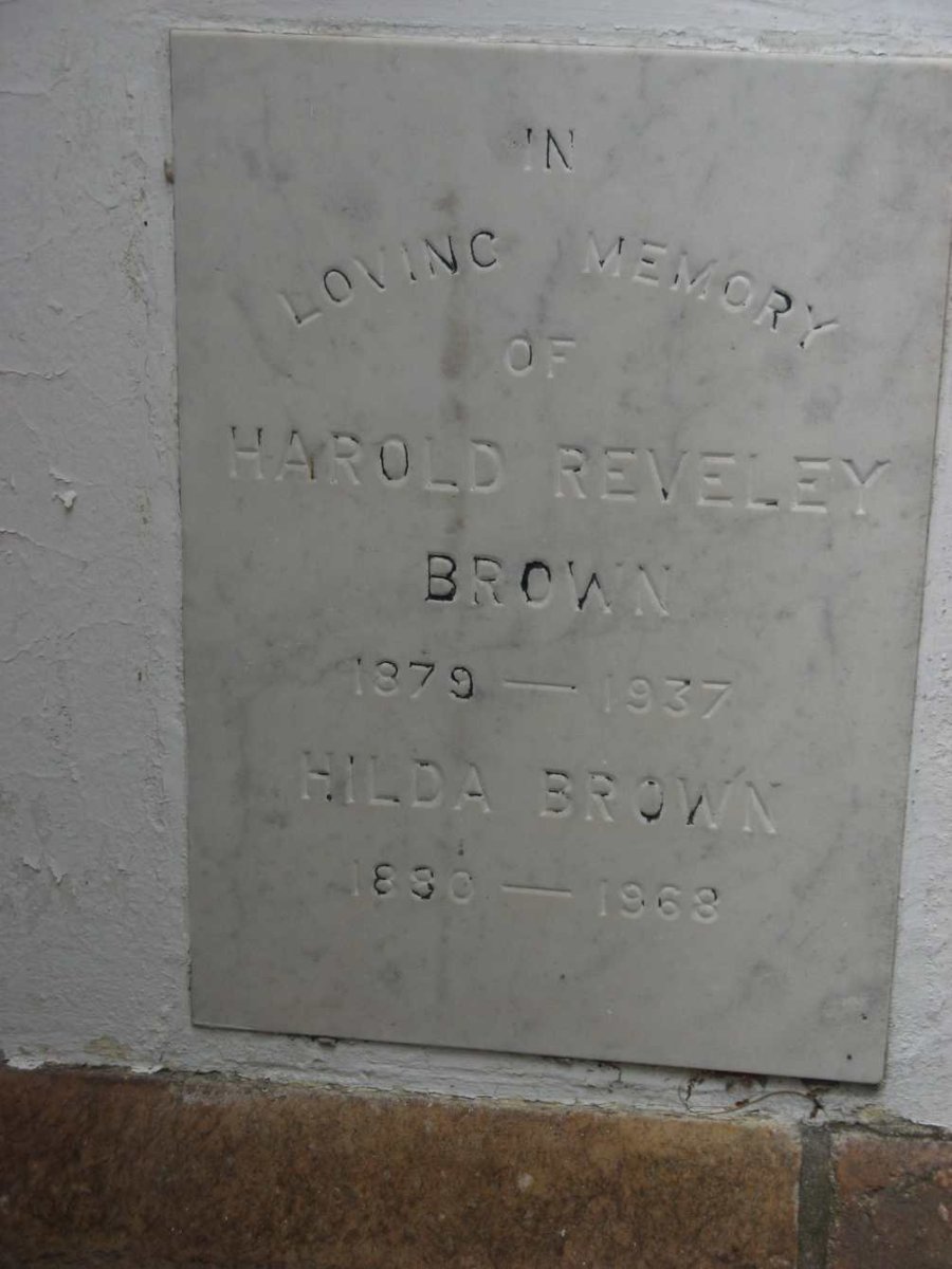 BROWN Harold Reveley 1879-1937 &amp; Hilda 1880-1968