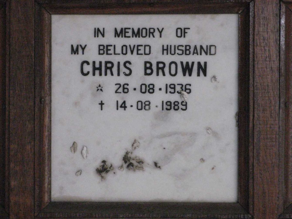 BROWN Chris 1936-1989